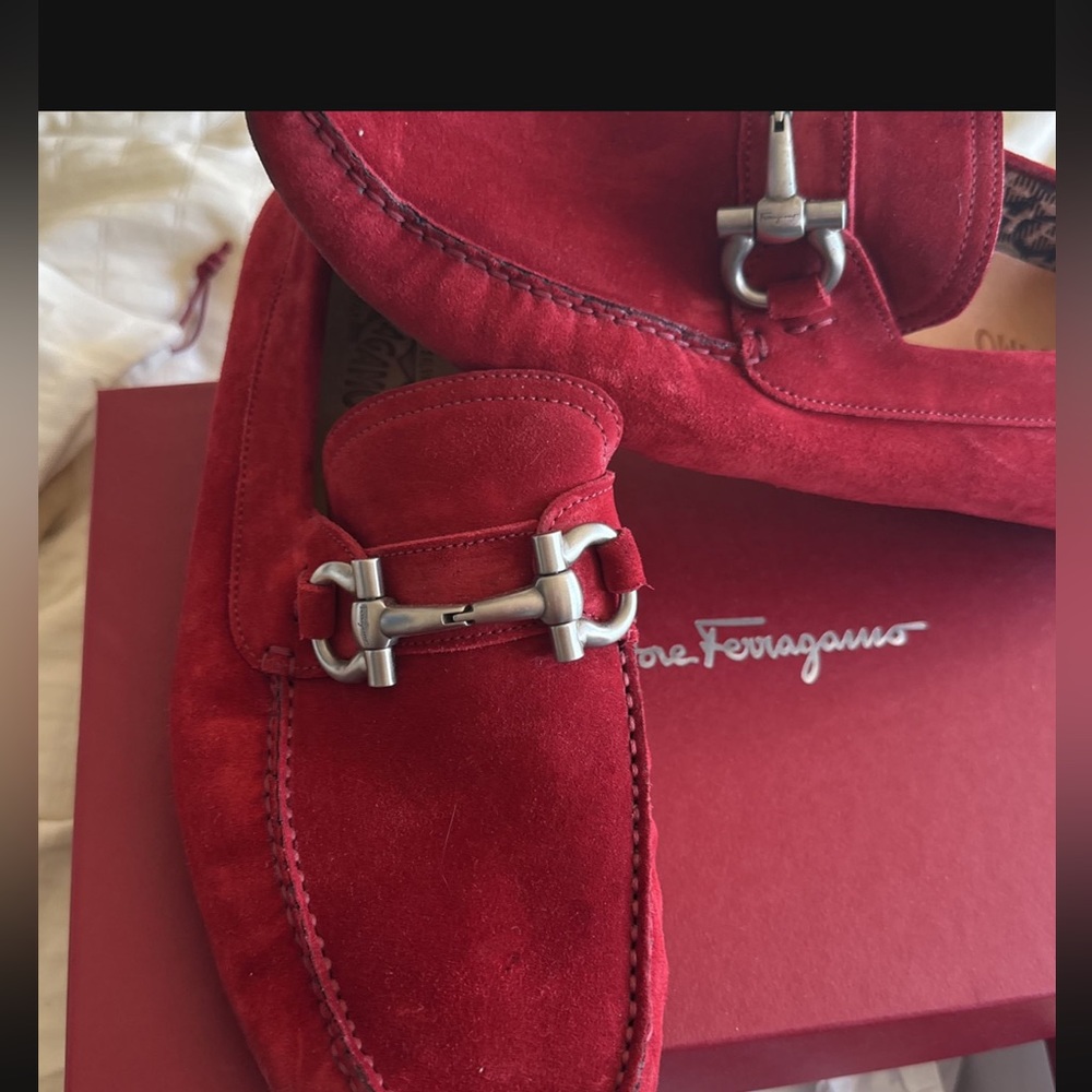 Salvatore Ferragamo Suede Drivers Size 10